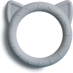 Mushie Cat Teether jouet de dentition Stone 1 pcs