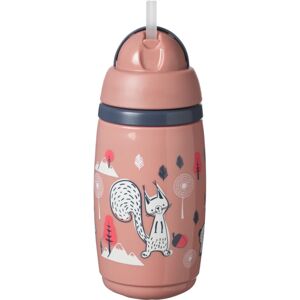 Tommee Tippee Superstar Insulated Straw tasse avec paille pour enfant 12m+ Pink 266 ml - Publicité