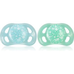 Twistshake Orthodontic 0-6m tétine Blue+Green 2 pcs