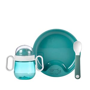 Coffret repas bébé 3 pièces turquoise Mepal [] - Publicité