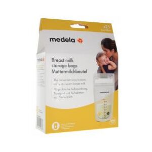 Medela Sachets de Conservation pour Lait Maternel 180 ml 25 Sachets - Boîte 25 sachets de 180 ml - Publicité