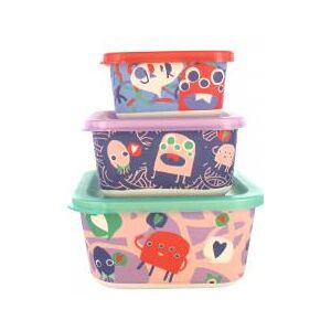 Tommee Tippee Chompers 3 Boîtes Repas Empilables Bambou - Carton 3 boîtes