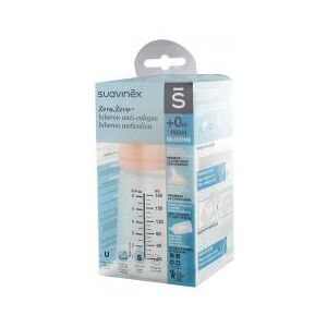 Suavinex Care Zero.Zero Biberon Anti-Colique Debit Lent 180 ml 0 Mois et + - Boîte plastique 1 biberon