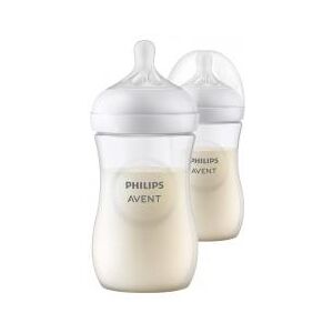 Avent Natural Response 2 Biberons 260 ml 1 Mois et + - Boîte 2 biberons de 260 ml