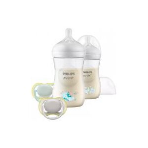 Natural Response Coffret Cadeau Bébé SCD837/11 - Boîte 2 biberons + 2 sucettes