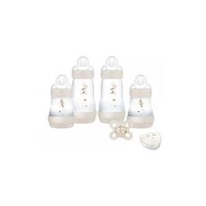 MAM Mon Coffret Naissance Easy Start 0 Mois et + - Boîte 4 biberons + 1 sucette + 1 boîte doseuse