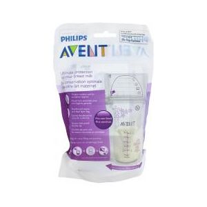 Avent Philips - Scf603/25 Lot de 25 Sachets de Conservation Lait - Pack 25 sachets - Publicité