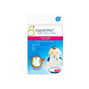 Orgakiddy Bavoir Jetable X12 - Sachet 12 Bavoirs