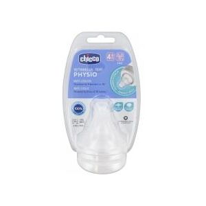 Chicco Tétine Physiologique Anti-Coliques Silicone - Flux Rapide - 4M+ - X2 - Blister 2 tétines