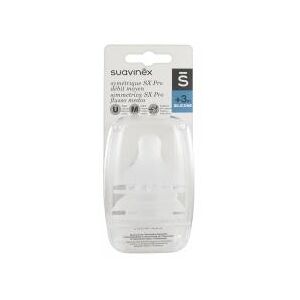 Suavinex 2 Tétines Symétriques SX Pro Débit Moyen 3 Mois et + - Blister 2 tétines