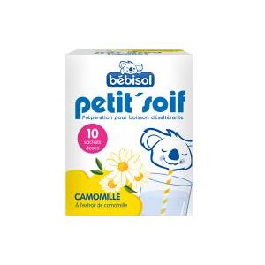 Bébisol Petit'Soif Boisson Désaltérante Camomille 10 Sachets - Boîte 10 sachets de 5 g