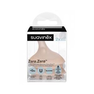 Suavinex Zero.Zero 2 Tétines Débit Spécial Bébés Allaités 0 Mois et + - Boîte plastique 2 tétines