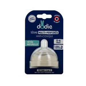 Dodie Tétine Multi-Perforée Anti-Colique D2 0-6M - Boîte 1 tétine