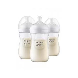 Biberons à Réponse Naturelle - 260 ml - 1M+ - Lot de 3 - Boîte 3 biberons de 260 ml