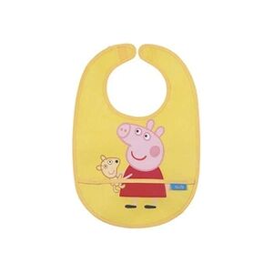 Petit Jour Bavoir en toile cirée jaune Peppa Pig Paris - Publicité