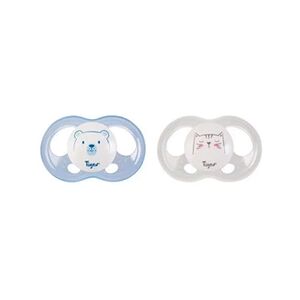 Tigex 2 Sucettes Soft Touch Silicone Taille 0-6 m Ourson Chat - Publicité