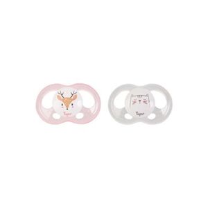 Tigex 2 Sucettes Soft Touch Silicone Taille 18m+ Biche chat Fille - Publicité