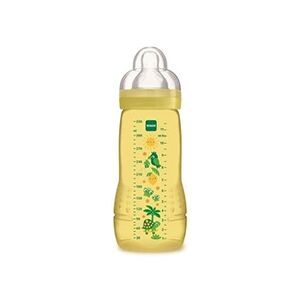 MAM Biberon easy active 330 ml coloré jaune - - Publicité