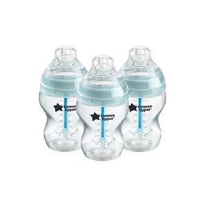 Tommee Tippee Biberons Anti-Colique, Systeme Ventilation Anti-Colique, 260 ml, Lot de 3 - Publicité