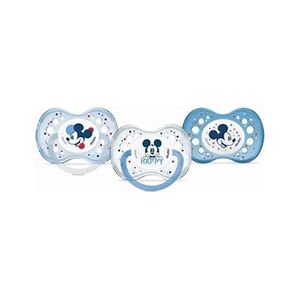 Dodie Lot de 3 Sucettes Anatomiques Mickey Jour et Nuit +18 Mois X3 - Publicité