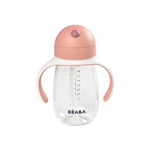 Beaba Tasse paille 300 ml old pink - Publicité