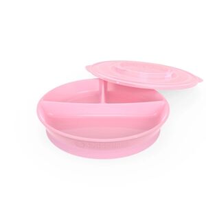 TWISTSHAKE® TWISTSHAKE Assiette enfant compartiments 6 m+ PP rose pastel
