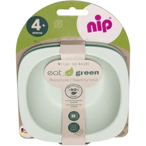 nip® Assiette enfant pour bouillie eat green, vert clair lot de 2