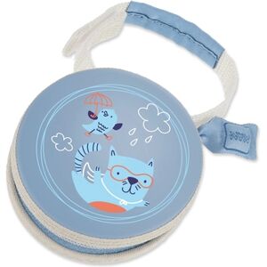 MAM Pochette pour sucette chat bleu