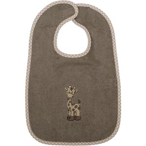 WÖRNER SÜDFROTTIER Bavoir enfant geant scratch girafe marron clair 30x45 cm