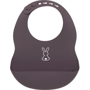 Nattou Bavoir enfant silicone aubergine