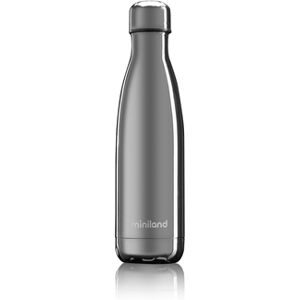 miniland Thermos bottle deluxe silver inox effet chromé 500 ml 380ml-750ml