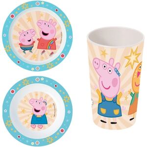 P:OS Handels GmbH p:os Kit vaisselle enfant petit-dejeuner Peppa Pig PP, 3 pieces