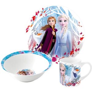 P:OS Handels GmbH p:os Set petit-dejeuner enfant La Reine des neiges ceramique, 3 pieces