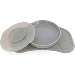 TWISTSHAKE® TWISTSHAKE Assiette plateau enfant support antiderapant mini 6 m PP gris pastel