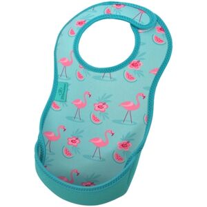 Bibetta Bavoir enfant scratch UltraBib® neoprene flamants roses