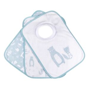 kindsgard Bavoirs enfant happaklat bleu lot de 3