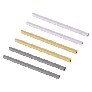 everyday® baby everyday Baby Paille enfant silicone gris/jaune/violet lot de 6