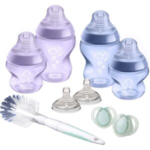 Tommee Tippee Coffret naissance biberon Closer to Nature 0 mois+ silicone rose