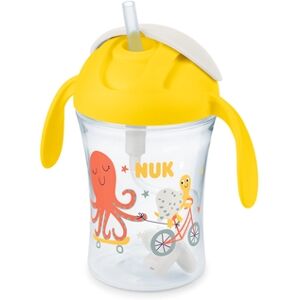 NUK Gourde enfant paille Motion Cup PP 8 mois+ jaune 230 ml