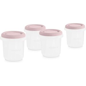 miniland Pots de conservation repas blush 200 ml lot de 4