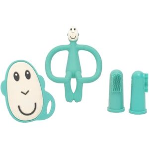 ™ Kit naissance anneau de dentition brosse à dents singe, vert