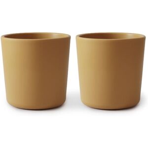 mushie Tasse enfant 200 ml moutarde lot de 2