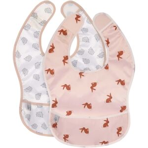 Lässig Bavoir bebe scratch recuperateur Little Forest lapin lot de 2