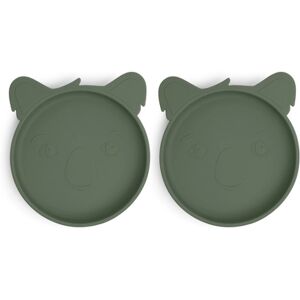 Nuuroo Assiette enfant Akila koala silicone Dusty Green lot de 2