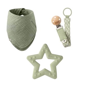 BIBS® Coffret cadeau bebe mes premiers 6 mois Sage