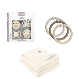 BIBS® Coffret cadeau naissance lange Ivory