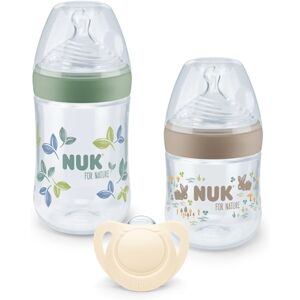 NUK Coffret naissance biberons PP sucette NUK for Nature 150/260 ml