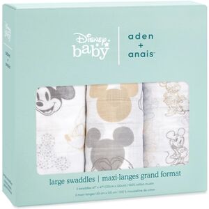 aden+anais? Langes bebe maxi Mickey Minnie Mouse mousseline coton lot de 3