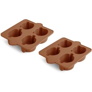 nuuroo Moules silicone Caramel Cafe lot de 2