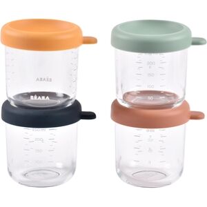 BEABA® Pots de conservation repas Sunrise verre lot de 4